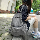 Lkblock New Female Backpack Fashion Mini Denim Backpacks Woman Students Bags Teen Girl School Bag Youth Women Rucksack Mochila
