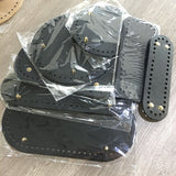 Lkblock Oval /Round Bottom for Knitted Bag Leather Bag Accessories Handmade Bottom with Holes Diy Crochet handcraft Bottom  Pu Bag Base