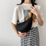 Lkblock Crossbody Canvas Sling Bag For Women Korean Style Simple  Hobos Chest Bag Students Shoulder Bag With Adjustable Strap