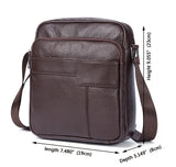 Lkblock Vintage Men's Crossbody Bag Genuine Leather Male Messenger Bags Leather Shoulder Handbag Men Purse Bags