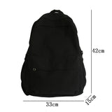 Lkblock Canvas Casual Women's Backpack NEW Women Travel Fashion High Capacity Men Rucksack Solid Color Backpack Boy Student SchoolBag