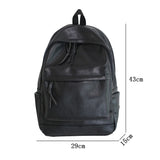 Lkblock High Quality Women Man Backpack Soft Leather Men's Backpacks Girl Luxury Designer Back Pack Laptop Bag Large Capacity Travel Bag