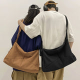 Lkblock New Couple Crossbody Bag High School Student Casual Shoulder Bag Men Large Capacity Trendy Cool Messenger Book Bag Women's Bag