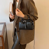 Lkblock Vintage Women's Bags Leather Designer Handbag Fashion Small Flap Purses Female Crossbody Shoulder Bags For Women Luxury Bag