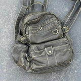 Lkblock Vintage Y2k Womens Backpack Brown Original Casual Large Capacity Leather Men Travel Backpack Designer Fashion Female Bag