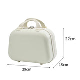 Lkblock Cute Makeup Case Ultralight Hard Holder Portable Storage Box Gift Bag Contrast Color Handheld Luggage Gift Small Package Purse