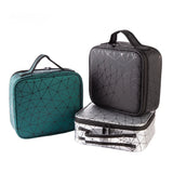 Lkblock Cosmetic Case Waterproof Partition Make Up Bag Large Capacity PU Portable Storage Box Wholesale Necessarie Feminina