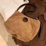 Lkblock Vintage Velvet underarm bag for women handbag Large capacity New winter female Shoulder Crossbody Bags casual big totes brown