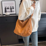 Lkblock Trendy Cool Women's Shoulder Bag Solid Color Unisex College Student Schoolbag Large Capacity Canvas Crossbody Bag Travel Handbag