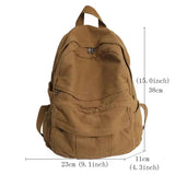 Lkblock Unisex High Quality Canvas Casual Backpack College School Bags Simple Schoolbag Vintage Student Laptop Bag For Men Travel Hot