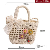 Lkblock Causal Purses For Womens Travel Handbags Beach Bag Summer Straw Bags Handmade Rattan Crossbody Bags Small Shoulder Bag Tote