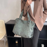 Lkblock Large Capacity Women Shoulder Bags Casual Suede PU Leather Women's Handbags Purses Big Crossbody Bag Sac A Main Femme Designer