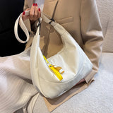 Lkblock New Solid Color Crossbody Bags For Women Simple Student Shoulder Bag Waterproof Nylon Casual Schoolbag Ladies Messenger Bag