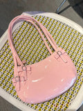 Lkblock Sweet Cute Pink Handbag Women New Harajuku Bow Chic Y2k Bags Purse Ladies Fairycore Aesthetic Underarm Bag Bolso Mujer