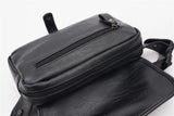 Lkblock High Quality Men’s Chest Bag PU Leather Crossbody Bags Solid Male Chest Bag Small Shoulder Handbag Versatile Purse Bag for Men
