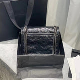 Lkblock - 2023 Shoulder Luxury Leather Bag Luxurious Top Girls Brand Multifunctional Quality Designer Handmade