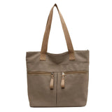 Lkblock Autumn Women's Handbags Large Capacity Canvas Tote Simple Commuter Shoulder Bag Casual Designer Handbag