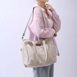 Lkblock Women's Handbag Business Briefcase Stylish Wear Resistant Shoulder Crossbody Canvas bag 14/15 inch Laptop Handbag for women