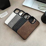 Lkblock New Crocodile Leather Pattern Phone Case for IPhone 15 14 13 12 11 Pro Max Cases for Iphone 14 15 Plus Vintage Shockproof Cover