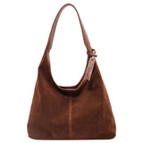 Lkblock Leisure Retro Suede Suede Bag New Women's Bag Autumn  Winter Versatile One Shoulder Bucket Bag Sac A Main Femme