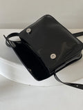 Lkblock Fashion Patent leather lady Sling bag PU Leather Women phone Crossbody Bag small Ladies flap Shoulder Messenger Bag bolsas red