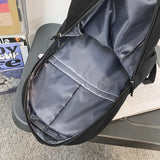 Lkblock Men Female Nylon Book Bag Fashion Male Women College Backpack New Boy Girl School Bag Lady Laptop Travel Student Backpack Trendy