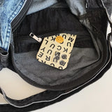 Lkblock New Trendy Cool Washed Denim Fabric Women's Shoulder Bag Large Capacity Student Leisure Travel Shopping Bag Messenger School Bag