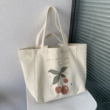 Lkblock Canvas Totes Shop Simple Large-capacity Letters Single Shoulder Lazy Female Handbags Bags Foldable Shopping Bag