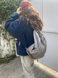 Lkblock - Large Capacity Shoulder Bag Student Schoolbag 2023 New Leisure Fashion Women Backpack Waterproof Nylon Backpack Travel Bag