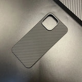 Lkblock 1500D Carbon Fiber MagSafe Wireless Charging Phone Case for iPhone15 Pro Max Kevlar, Slim Case