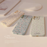 Lkblock Cute Floral Phone Case for IPhone 15 14 13 12 11 Pro Max Cases for Iphone 14 15 Plus Cartoon Flower Silicone Shockproof  Cover