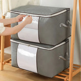 Lkblock 6pcs/set Clothes Storage Bags Upgraded Foldable Fabric Storage Bags Storage Containers For Organizing Bedroom