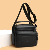 Lkblock Simple Men Geniune Leather Pures Bag For Business Korean Soft Style Casual Shoulder Messenger Soft Handbag Crossbody Bags