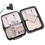 Lkblock - 9 Set Packing Cubes, Lightweight Travel Luggage Organizer With Shoe Bag, Toiletry Bag & Laundry Bag