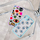 Lkblock Lucky Eye Blue Evil Eye Print Hard Phone Case For iPhone SE2020 12 13 mini 11 Pro Max XR X XS MAX 7 8 6s Plus Shockproof Cover