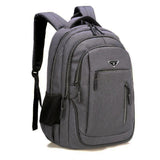 Lkblock Large Capacity Backpack Men Laptop Backpacks 15.6 Oxford Black Solid High School Bags Teen College Boy Gril Student Backpack8523