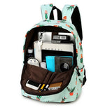 Lkblock Waterproof Nylon Casual Cactus Printing Women School Backpack For Student Girls Laptop Bag Bookbag Travel Bagpack Mochila