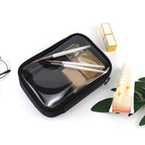 Lkblock Transparent PVC Cosmetic Bag for Women Waterproof Clear Makeup Bags Beauty Case Make Up Organizer Storage Bath Toiletry Wash Bag
