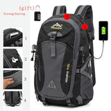 Lkblock Anti-theft Mountaineering Waterproof Backpack Men Riding Sport Bags Outdoor Camping Travel Backpacks Climbing Hiking Bag For Men