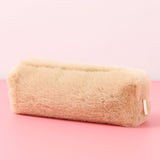 Lkblock Cute Plush Pencil Pouch Pen Bag for Girls Kawaii Stationery Large Capacity Pencil Case Pen Box Cosmetic Pouch Storage Bag