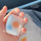 Lkblock Cute Fresh Flower Earphone Case For AirPods 1 2 Pro Case Transparent TPU Air pods 3 Bluetooth Earphone Charging Box With Keyring