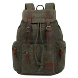 Lkblock vintage canvas Backpacks Men And Women Bags Travel Students Casual For Hiking Travel Camping Backpack Mochila Masculina