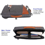 Lkblock Laptop Sleeve Backpack With Handle For 14" 15.6" 17" Inch Notebook Bag Shockproof Laptop Bag Waterproof Computer Bag