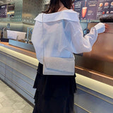 Lkblock Women's Elegant Blue Evening Bags Fashion Wedding Clutches Party Purse Female Handbag Small Chain Shoulder bag FTB323