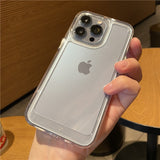 Lkblock Luxury Shockproof Clear Hard Case for iPhone 13 12 Pro Max 11 X XR XS 7 8 Plus Camera Lens Protective Transparent Soft Cover