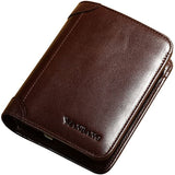 Lkblock For Drop Shippping Classic Style Wallet Genuine Leather Men Wallets Short Male Purse Card Holder Wallet Men Fashion