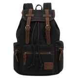 Lkblock vintage canvas Backpacks Men And Women Bags Travel Students Casual For Hiking Travel Camping Backpack Mochila Masculina