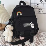 Lkblock Small Backpack Women Cute Multifunctional Dual-use School Bags for Teenage Girls Student Kawaii Mini Travel Backpacks Ruckpack