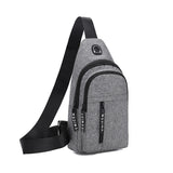 Lkblock NEW Mini Male Bags Pouch For Travel Sport Casual Crossbody Chest Bag Men Shoulder Bags Nylon Waist Packs Sling Bag Crossbody