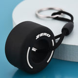 Lkblock Luxury Mini F1 Racing Tire Keychain Car Key Accessories PVC Tyre Pendant Bag Charm Men's Gadgets Gifts For Friends Car Lovers